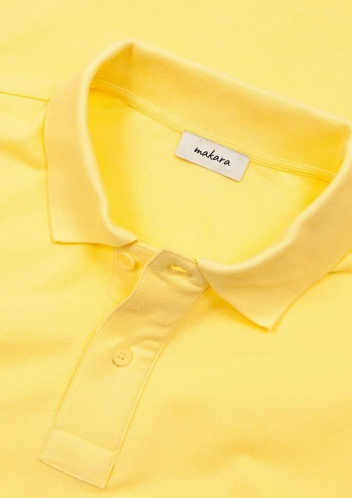 Makara Polo Yaka Unisex T-Shirt Sarı - M