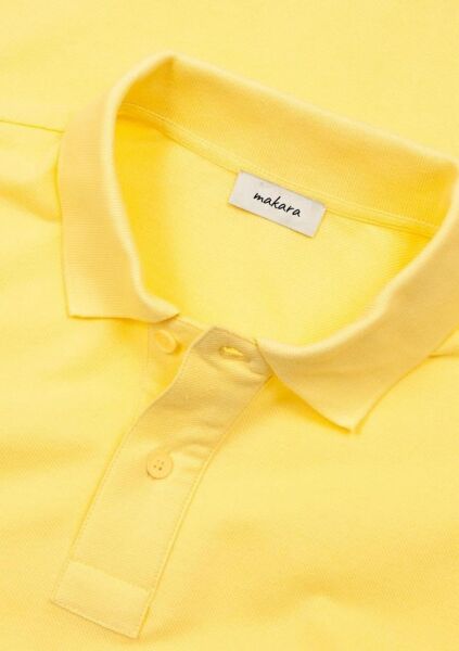 Makara Polo Yaka Unisex T-Shirt Sarı - XXL