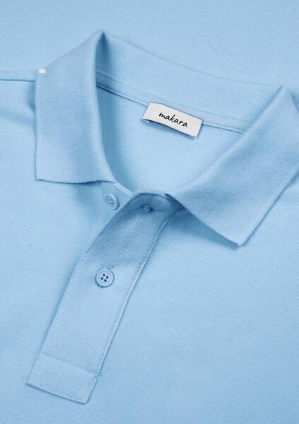 Makara Polo Yaka Unisex T-Shirt Mavi - S