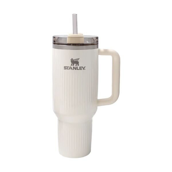 Stanley Quencher H2.0 Fluted Pipetli Termos 1,18 L Krem