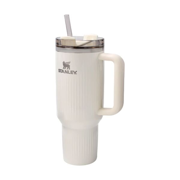 Stanley Quencher H2.0 Fluted Pipetli Termos 1,18 L Krem