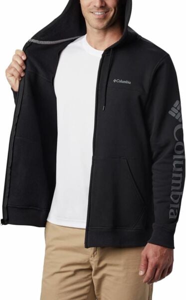 Columbia Logo Fermuarlı Erkek Sweatshirt