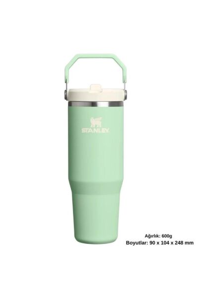 Stanley Iceflow Flip Straw Pipetli Termos 0,89 L | Açık Yeşil