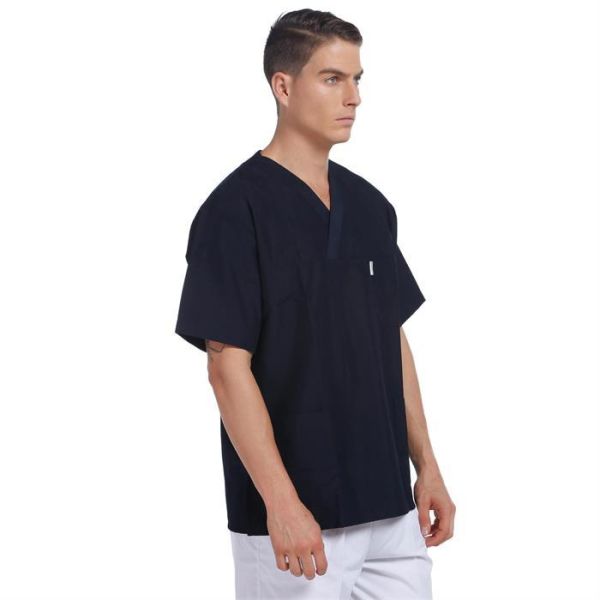 V Yaka Ceket Kısa Kol Lacivert