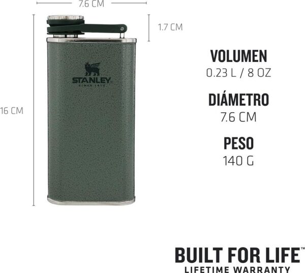 Stanley Klasik Paslanmaz Çelik Cep Matarası 0.23 Lt