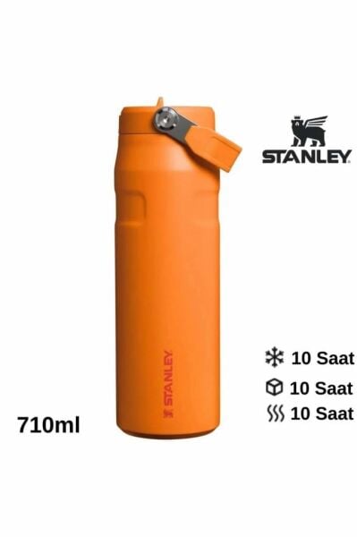 Stanley The IceFlow Flip Straw Pipetli Termos Bardak 0,70 LT | Turuncu
