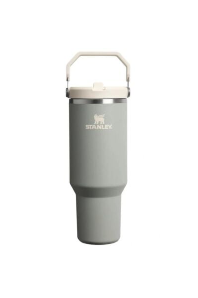 Stanley The IceFlow Flip Straw Pipetli Termos Bardak 0,89 LT | Sage Gray