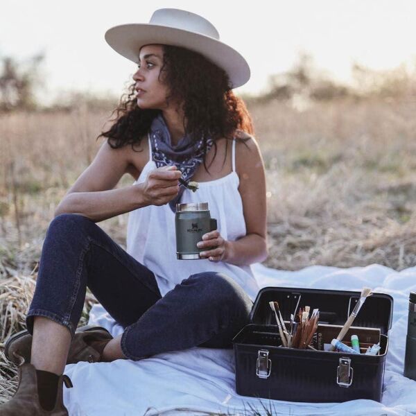 Stanley Klasik Paslanmaz Çelik Yeşil Yemek Termosu Kaşıklı 0,40 LT