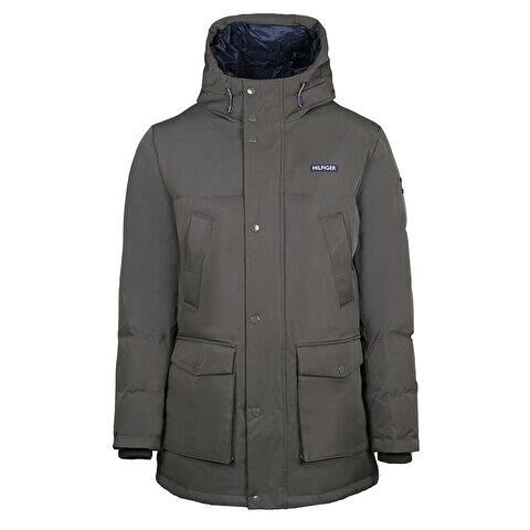 Tommy Hilfiger Arctic Cloth Parka Erkek Mont Yeşil