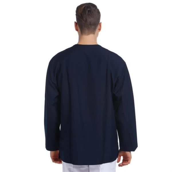 V Yaka Ceket Uzun Kol Lacivert