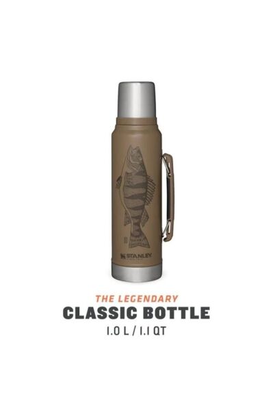 Klasik Vakumlu Paslanmaz Çelik Termos 1 Lt 1 Lt - Balık Desen