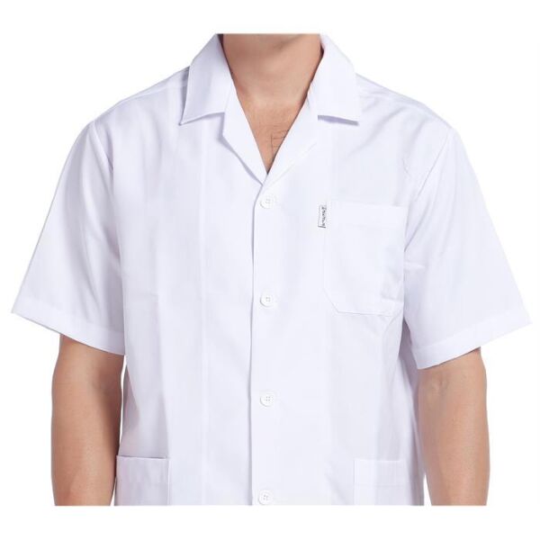 İş Ceketi Kısa Kol Beyaz