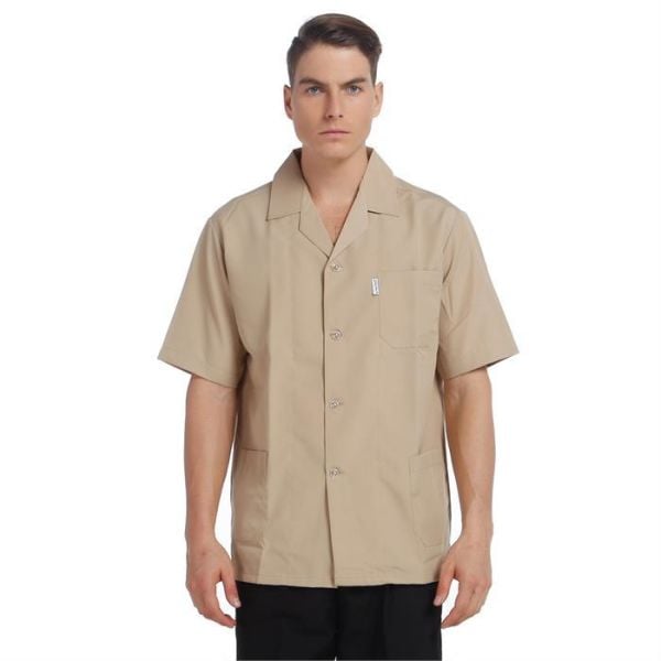 İş Ceketi Kısa Kol Bej