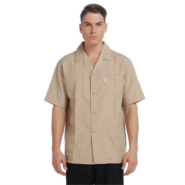 İş Ceketi Kısa Kol Bej