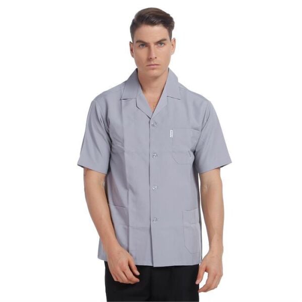 İş Ceketi Kısa Kol Gri