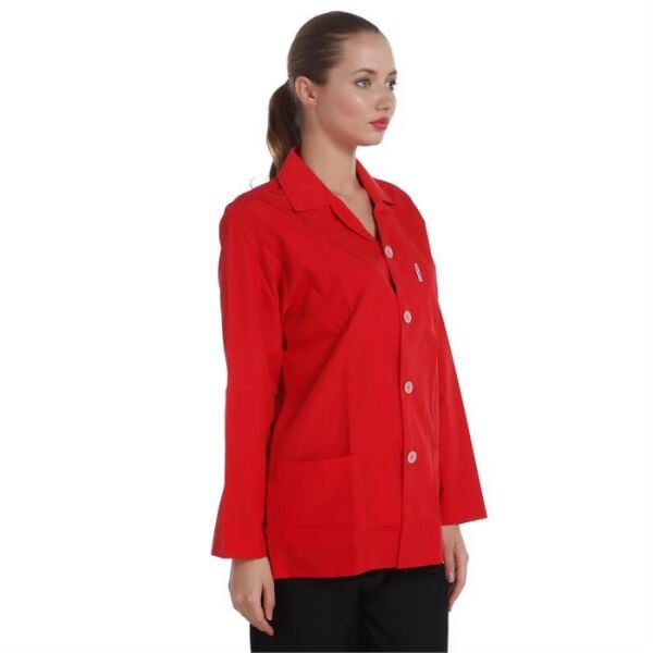 İş Ceketi Uzun Kol Kırmızı