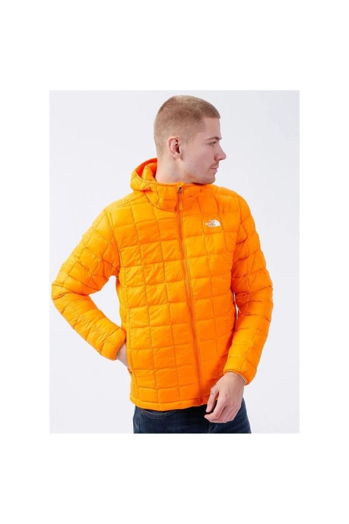 The North Face Eco Hoodie 2.0 Erkek Turuncu Kapüşonlu Mont