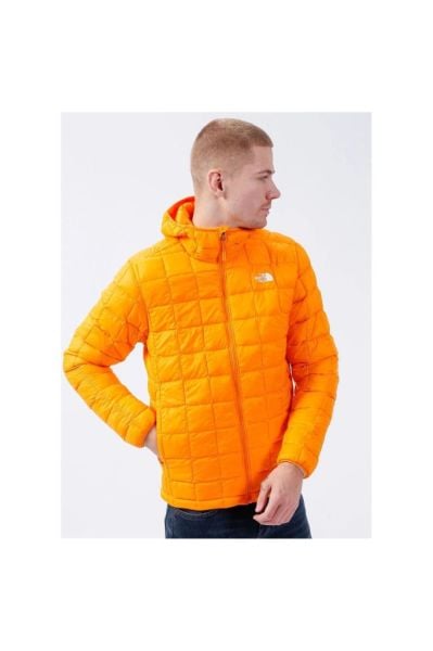 The North Face Eco Hoodie 2.0 Erkek Turuncu Kapüşonlu Mont