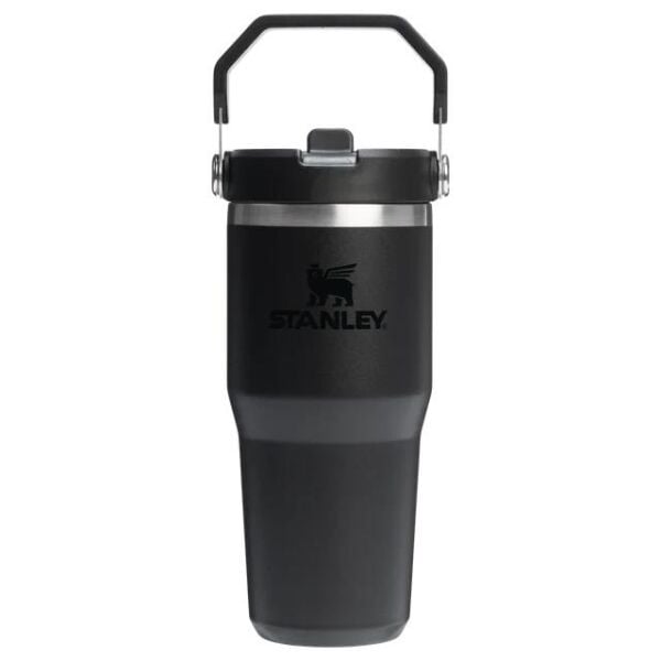 Stanley The IceFlow Flip Straw Pipetli Termos Bardak 0,41 LT | Siyah