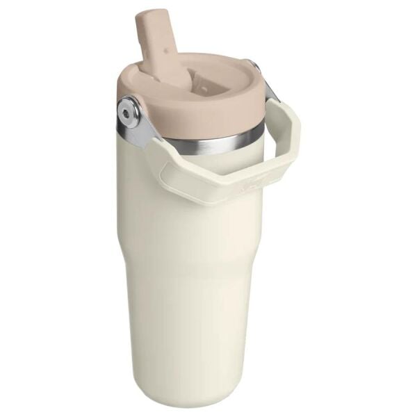 Stanley The IceFlow Flip Straw Pipetli Termos Bardak 0,41 LT | Krem