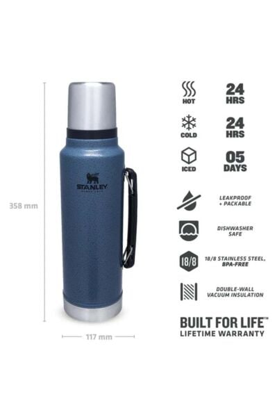 Stanley Klasik Vakumlu Paslanmaz Çelik Termos 1 Lt