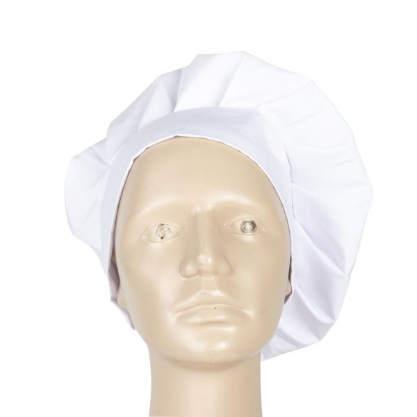 Aşçı Şapkası Mantar Tipi Beyaz Unısex