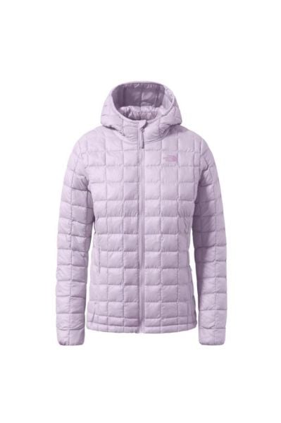 The North Face Thermoball Eco Hoodie 2.0 Kadın Mor Kapüşonlu Mont