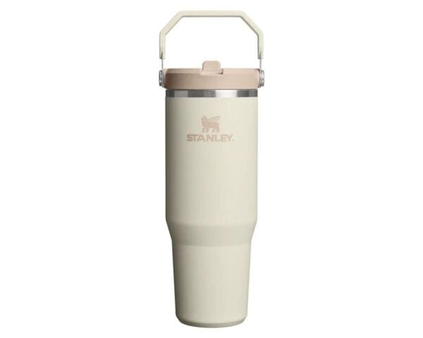 Stanley The IceFlow Flip Straw Pipetli Termos Bardak 0,89 LT | Krem