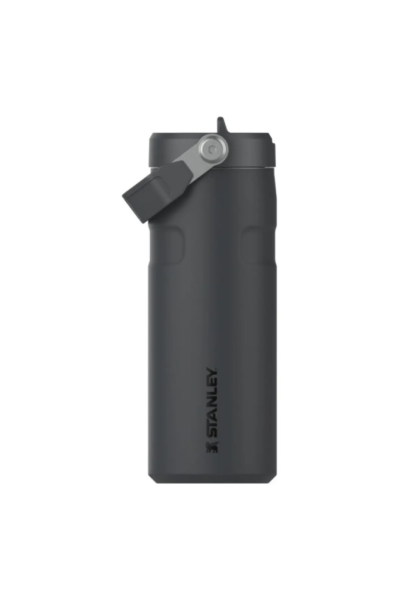Stanley The IceFlow Flip Straw 2.0 Pipetli Termos Bardak 0,47 LT | Siyah