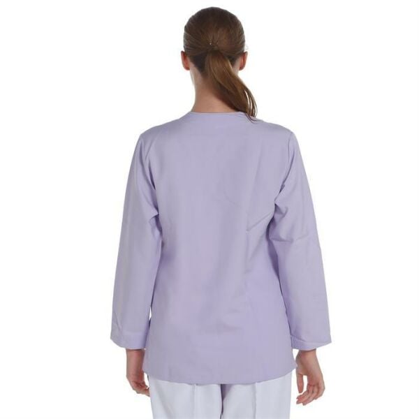 V Yaka Ceket Uzun Kol Lila