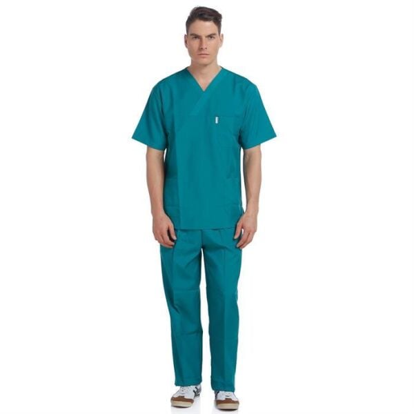 V Yaka Takım Kısa Kol Yeşil