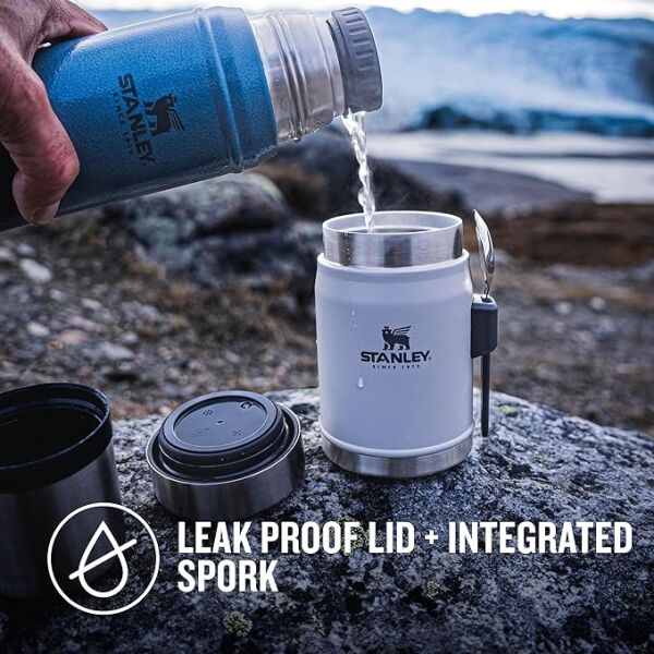 Stanley Classic Legendary Yemek Termosu Kaşıklı 0,4 L Gri