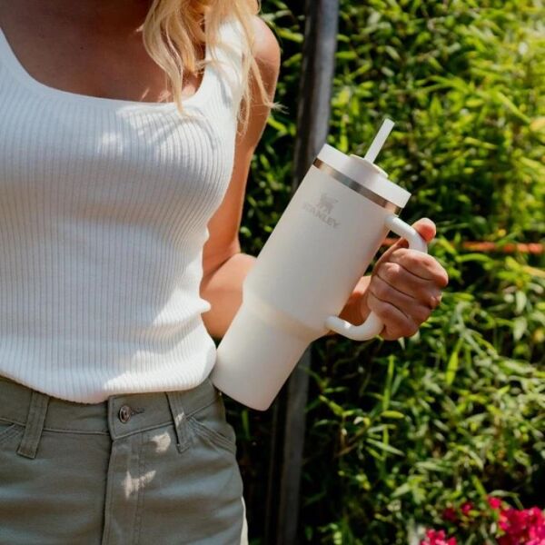 Stanley Quencher Pipetli Termos Bardak 1.18 Lt Pudra